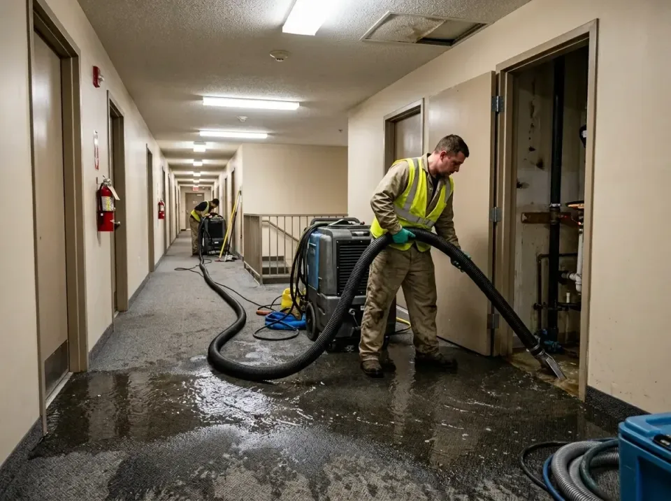 multi-unit-apartment-hallway-f-005 — frequently asked questions, Emergency Burst Pipe Water Extraction & Removal in Coushatt…